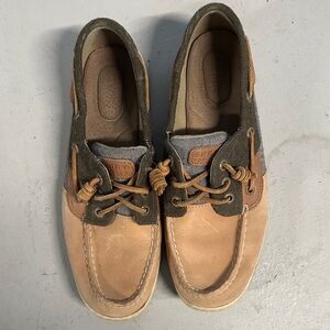 Sperry Brown, Green and Gray Boat Shoes